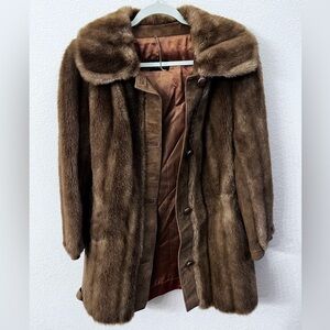 Tissavel of France faux fur coat size small